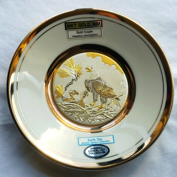 DYNASTY GALLERY. BALD EAGLE PLATE. - Picture 1 of 16
